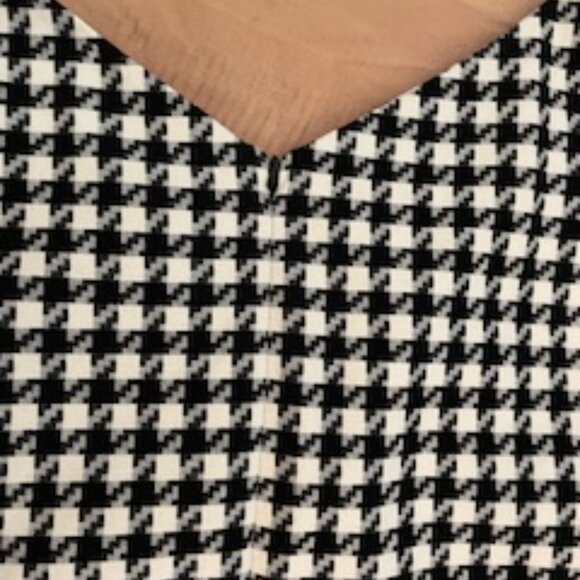 Ann Taylor Houndstooth V-Neck Sleeveless Shift Dress sz 0 - Picture 10 of 11